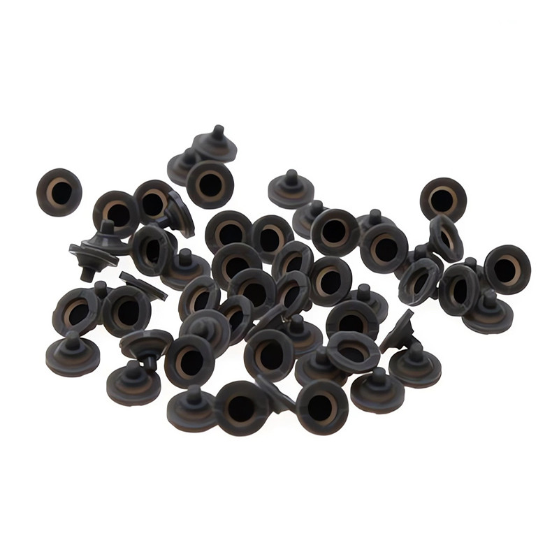 black silicone rubber buttons