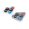 FromRubber Quick Proofing Silicone Keypad Pad With Plastic Button Cap For Cars