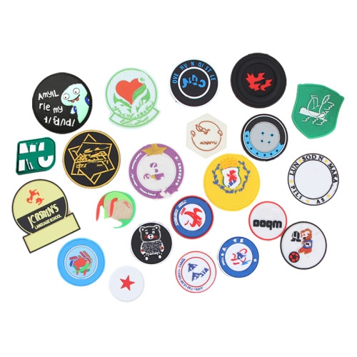 FromRubber Manufacture Exquisite 3D Pattern Silicone Label for Clothes/Cap/Shoes