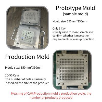 fromrubber-difference between prototype mold and production mold