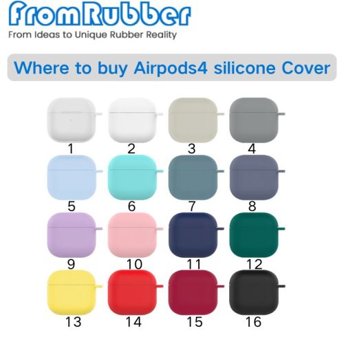 Airpods 4 Anti-Drop Silicone Cover in stock | Rubber Product Manufacturer
