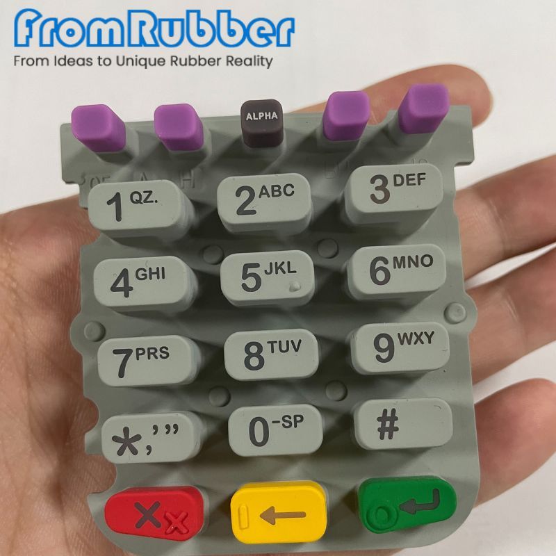 Vx520 silicone keypads