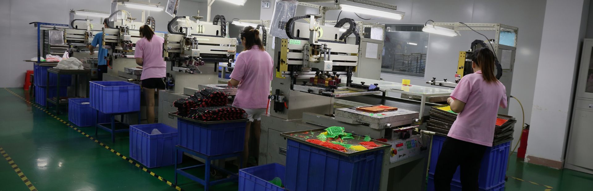 Silicone compression molding workshop producing custom protective sleeves
