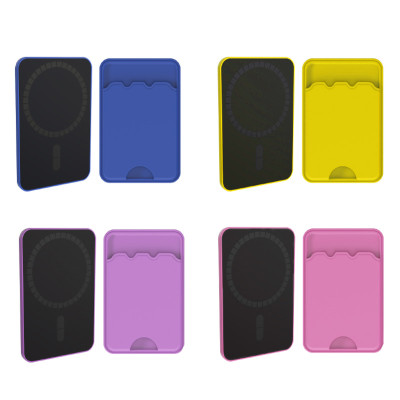 Silicone Stronger Magnetic Card Holder Sticky ID Credit Phone Card Holders