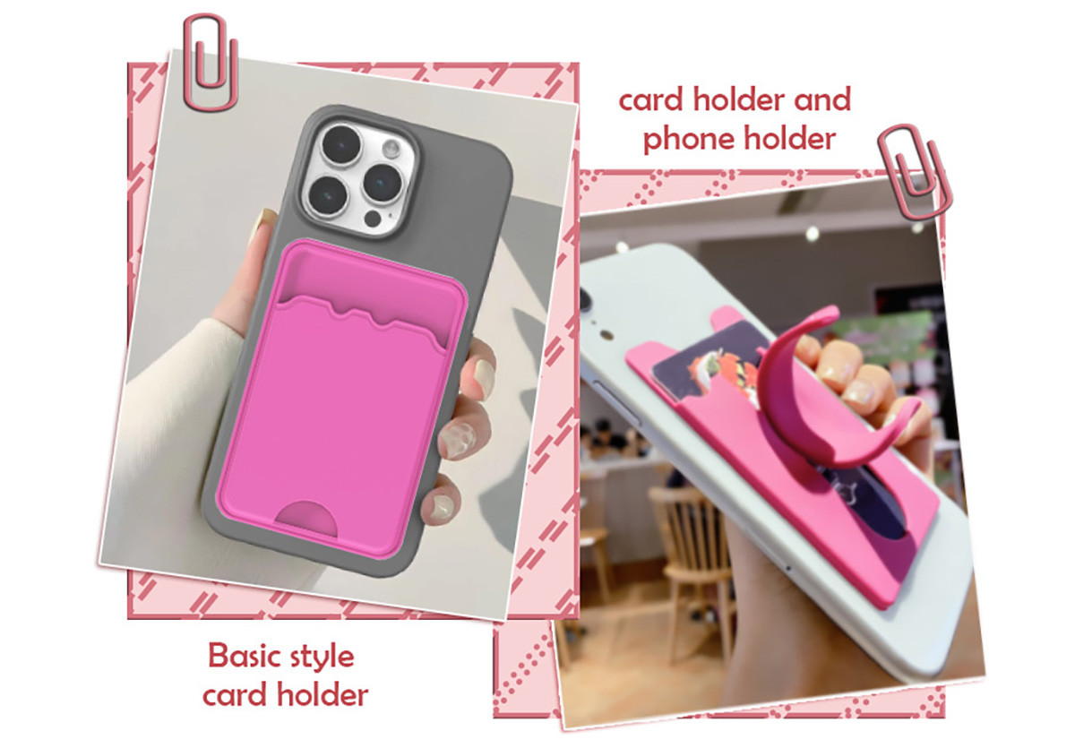 Silicone Phone Card Holders