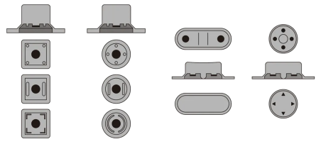 Silicone Rubber Keypad-STABILIZER (STOP BAR) and ROCKER KEY