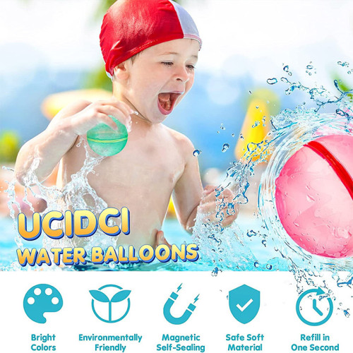 Custom Silicone Water Balls In Stock | Magnetic, Soft, Safe, Reusable For Summer