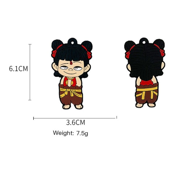 定制动漫周边和人物形象的3D硅胶吊坠