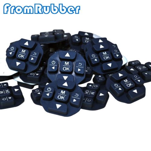 Detector Silicone Keypad Conductive Screen Printing Silicone Button