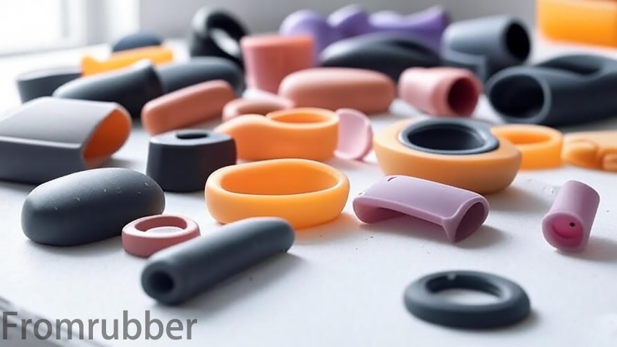 Auto rubber parts in a modern vehicle engine
