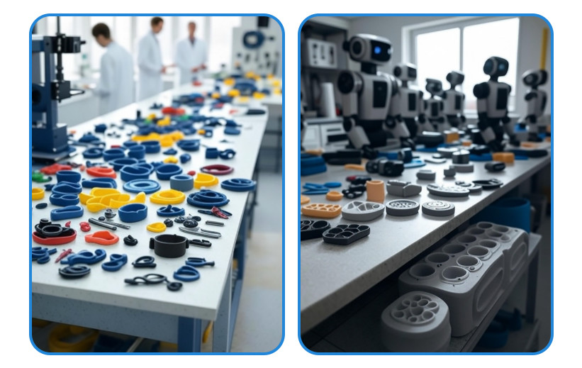Assorted silicone rubber gaskets for sealing applications