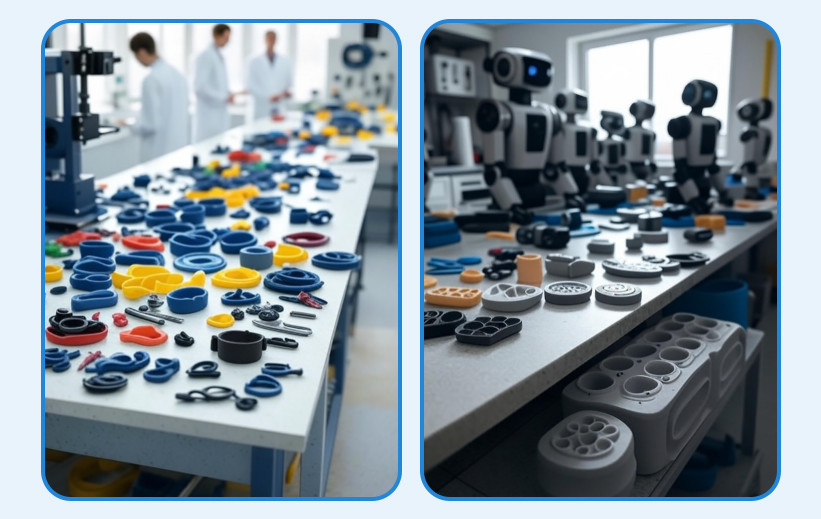 High-performance rubber parts for industrial machinery