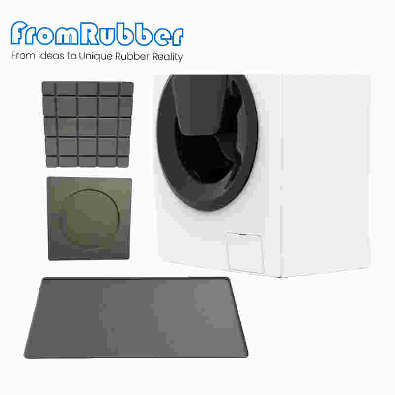 Thickened non-slip silicone rubber pad for washing machine vibration damping