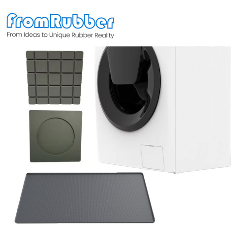 Washing Machine Square Thickened Non Slip Silicone Rubber Parts Mat