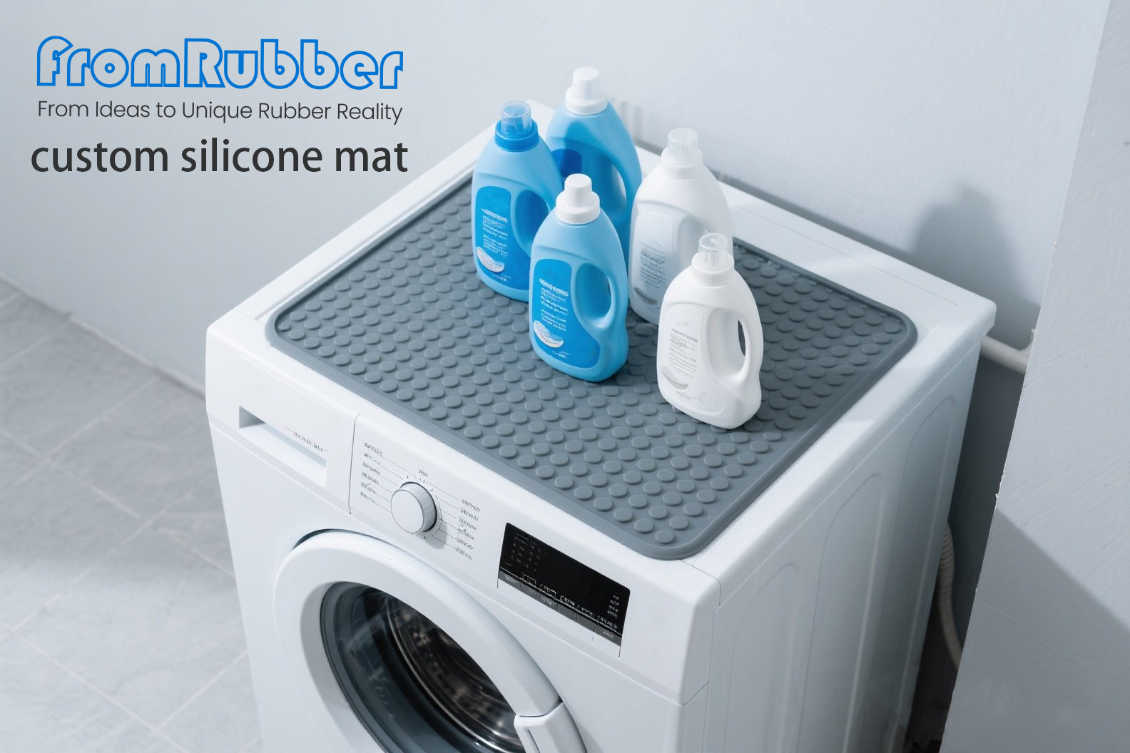 Washing machine top silicone rubber mat anti-slip anti-vibration