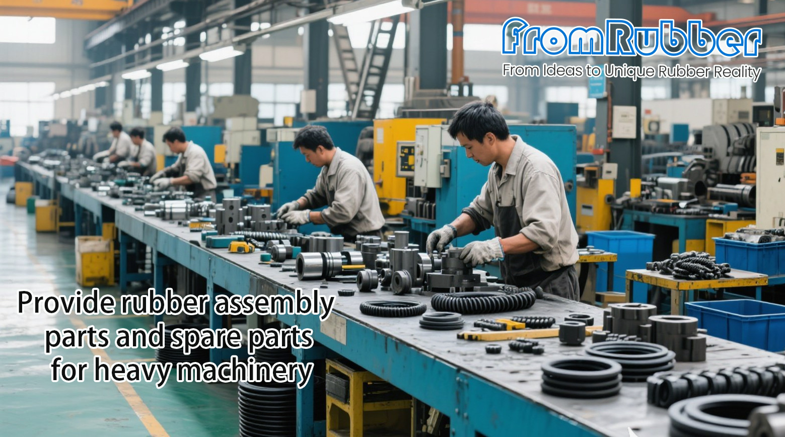 Reliable rubber seal for heavy machinery