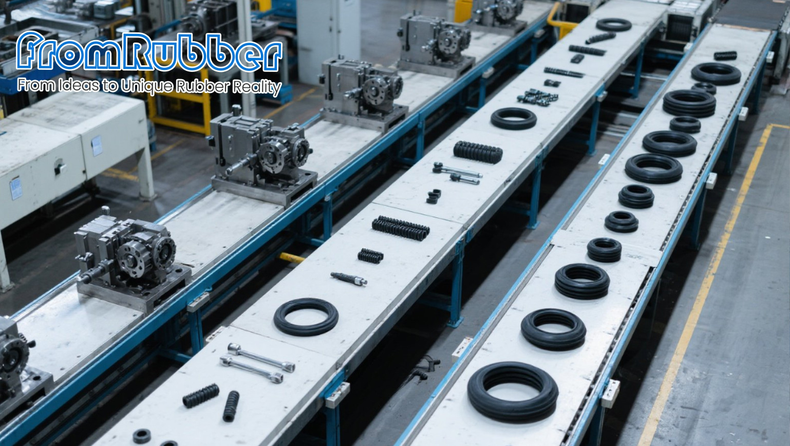 Rubber coupling used in industrial machinery