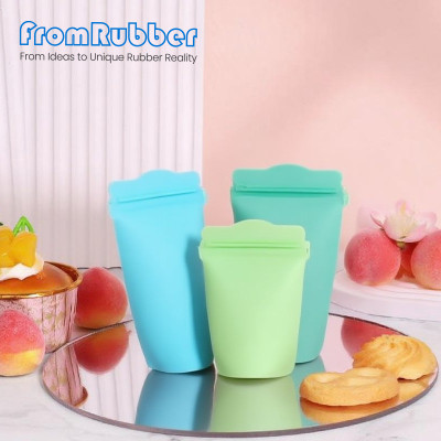 Custom Silicone Food Storage & Snack Bags – Leak‑Proof, BPA‑Free, Reusable