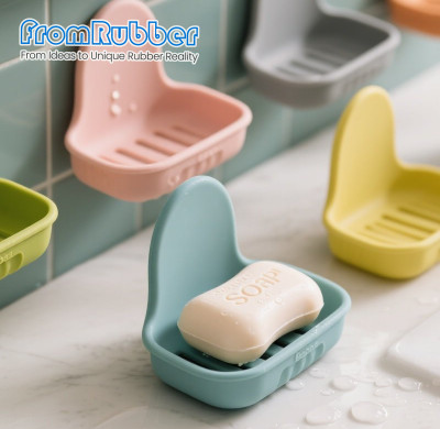 Custom Silicone Soap Dish – Non‑Slip, Draining & Fully Personalized