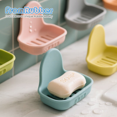 Custom Silicone Soap Dish – Non‑Slip, Draining & Fully Personalized