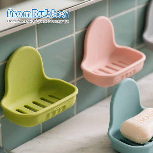 Custom Silicone Soap Dish – Non‑Slip, Draining & Fully Personalized