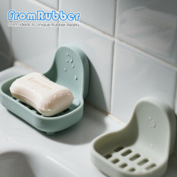 Custom Silicone Soap Dish – Non‑Slip, Draining & Fully Personalized