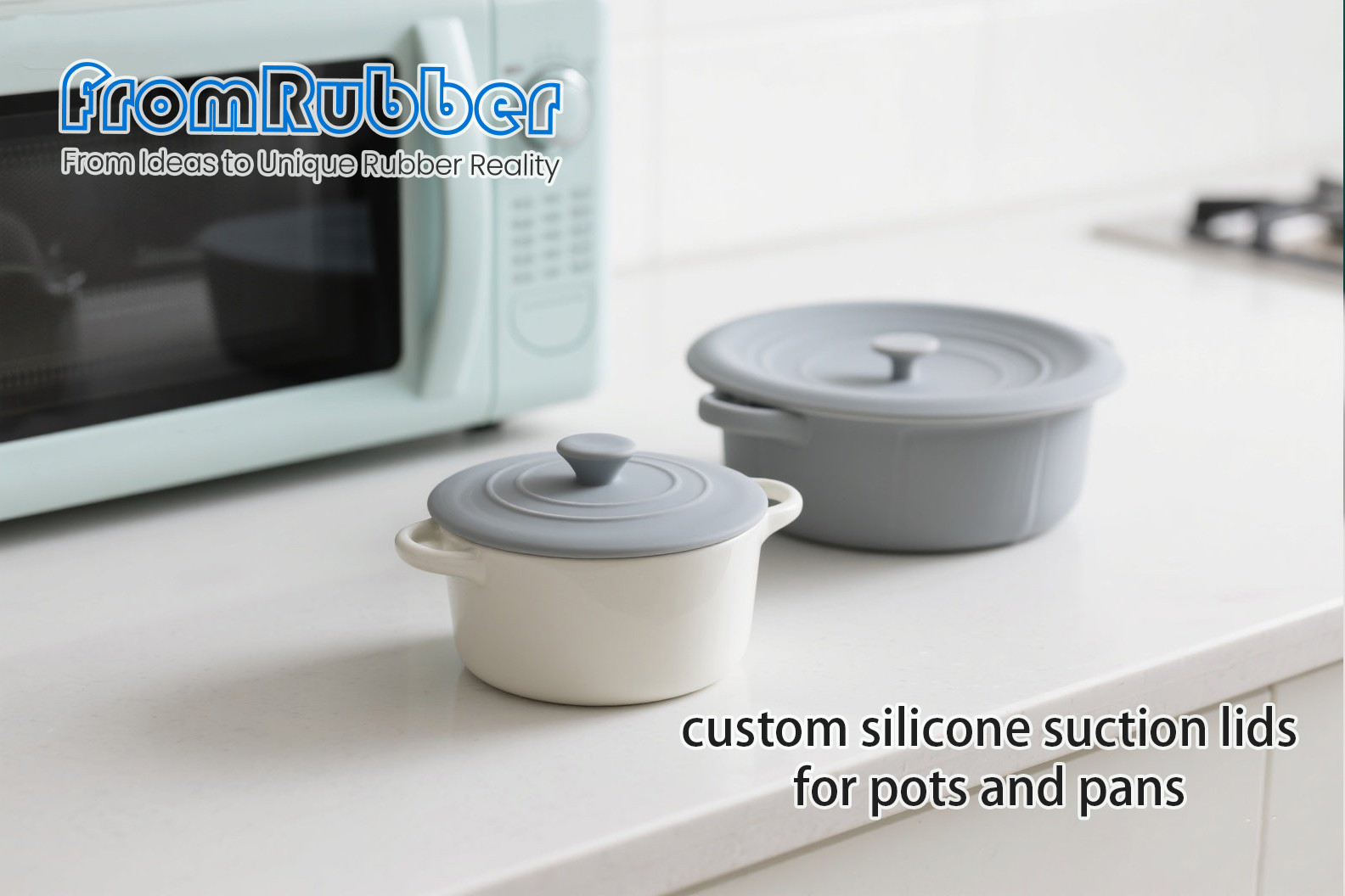 Universal silicone lids sealing pots and pans