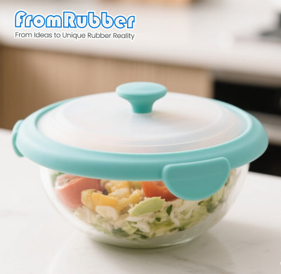 Silicone Bowl Covers – Stretch Fit for Mixing Bowls, Plates & Leftovers