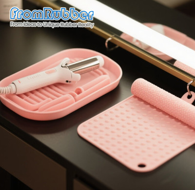 Custom Heat-Resistant Silicone Pad for Curling Irons & Hair Tools