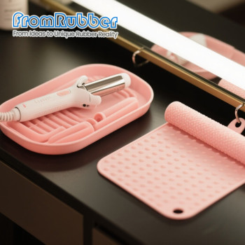 Custom Heat-Resistant Silicone Pad for Curling Irons & Hair Tools