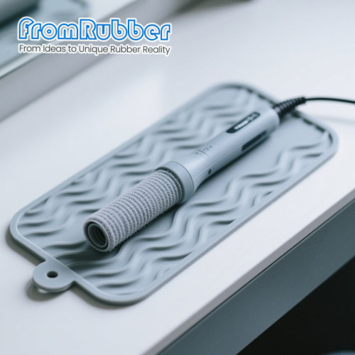 Custom Heat-Resistant Silicone Pad for Curling Irons & Hair Tools