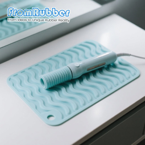 Custom Heat-Resistant Silicone Pad for Curling Irons & Hair Tools