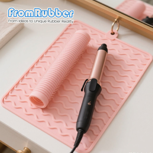 Custom Heat-Resistant Silicone Pad for Curling Irons & Hair Tools