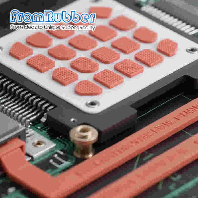 Thermally conductive silicone pad for electronics heat dissipation