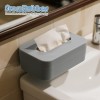 Suction Cup Silicone Tissue Box Holder Toilet Paper Storage for Bathroom