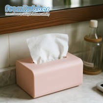 Suction Cup Silicone Tissue Box Holder Toilet Paper Storage for Bathroom