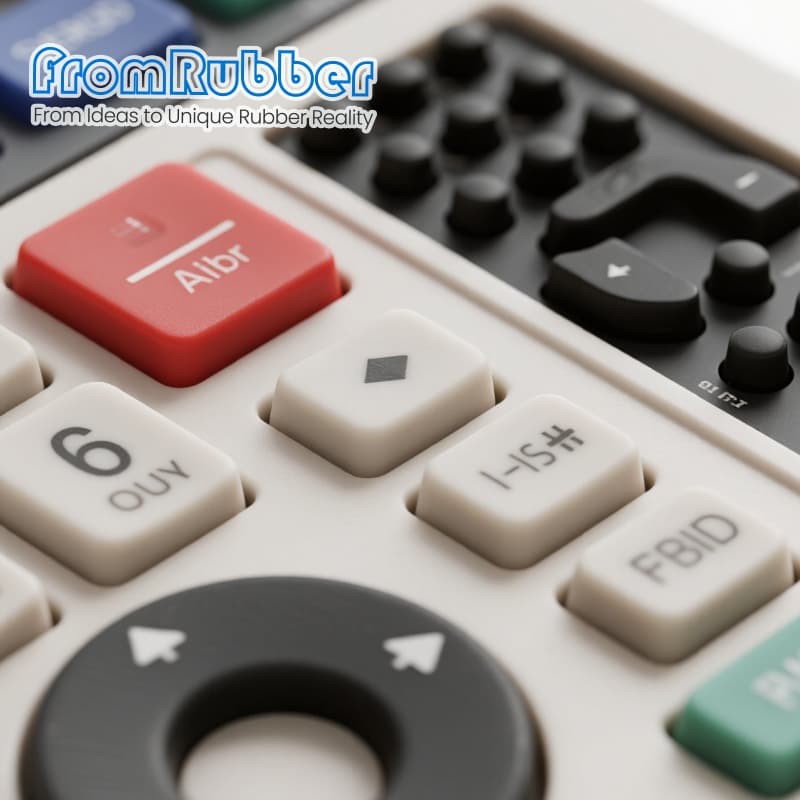 IP68 rated conductive silicone keypad with carbon pill switches