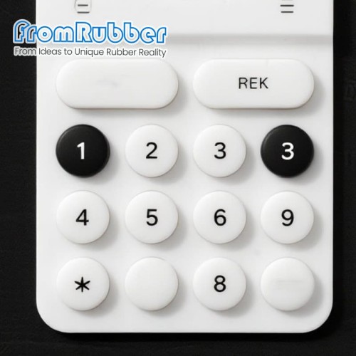 Conductive Silicone Keypad – Button Matrix, IP68 Rated, Carbon Pill Switches