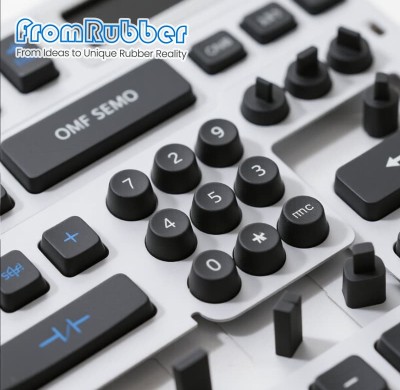 Conductive Silicone Keypad – Button Matrix, IP68 Rated, Carbon Pill Switches