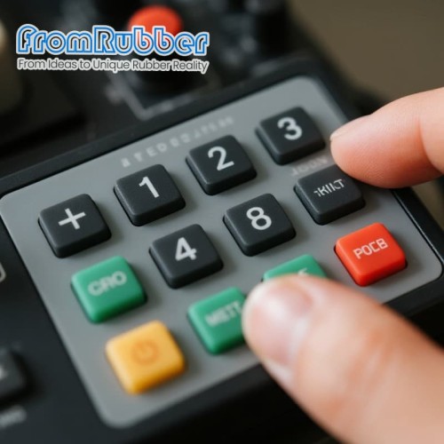 Tactile Rubber Buttons for Industrial Control Panel Keypads