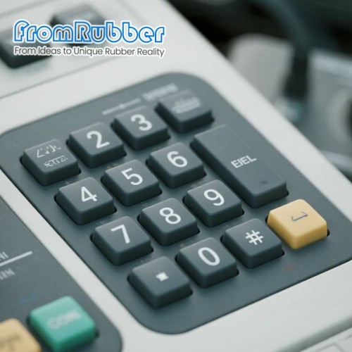 Conductive Silicone Keypad – Button Matrix, IP68 Rated, Carbon Pill Switches