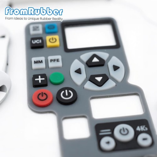 Conductive Silicone Control Panel with Buttons for Electronics & Industrial