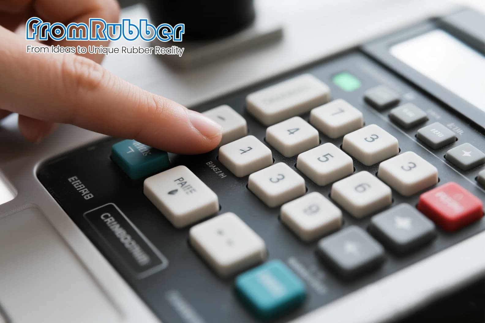 Side-by-side comparison of an RTV prototype and a final LSR keypad