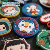 Soft Waterproof Silicone Heat Transfer Patches & Cartoon Badge for Clothing