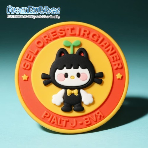 Soft Waterproof Silicone Heat Transfer Patches & Cartoon Badge for Clothing