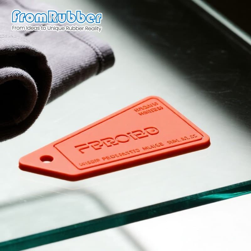 Custom printed silicone label for clothing