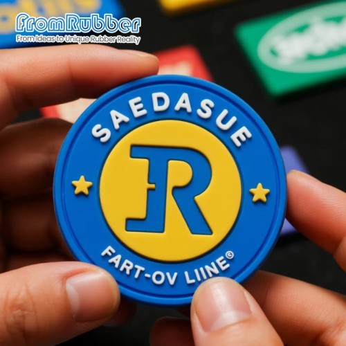 Embossed 3D Logo Silicone Labels for Brand Promotion