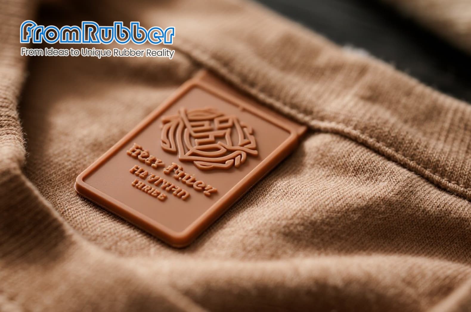 Custom printed silicone label for clothing