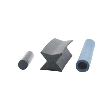 Silver Aluminum Conductive Silicone Rubber Strip Good Shielding Performance