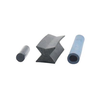 Silver Aluminum Conductive Silicone Rubber Strip Good Shielding Performance